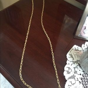 Wonderful gold long necklace